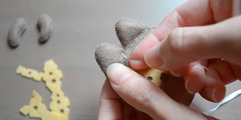 Мишка з фетру своїми руками з викрійками — символ 2020 року Мишка з фетру своїми руками з викрійками — символ 2020 року