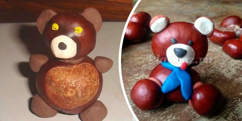 Вироби з каштанів на тему осінь у дитячий садок та школу