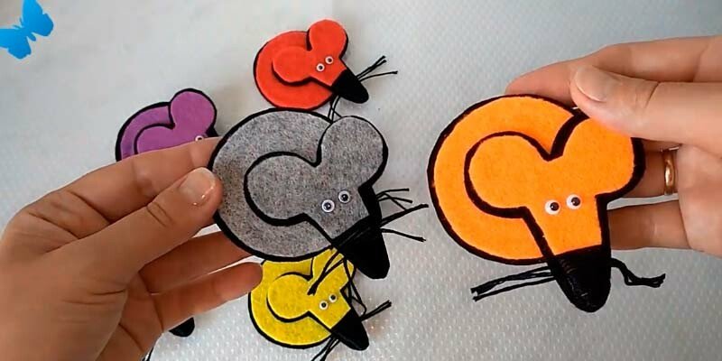 Мишка з фетру своїми руками з викрійками — символ 2020 року Мишка з фетру своїми руками з викрійками — символ 2020 року