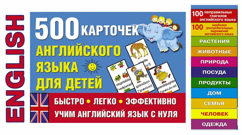 Картки для вивчення англійських слів — виготовлення, методики навчання Картки для вивчення англійських слів — виготовлення, методики навчання