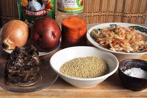 Пісний капусняк з грибами: Інгредієнти для приготування 4 5 порцій пісного капусняку з грибами