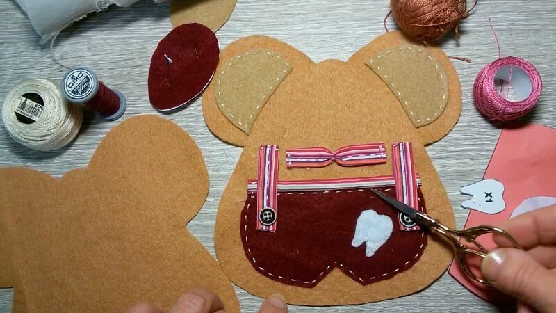 Мишка з фетру своїми руками з викрійками — символ 2020 року Мишка з фетру своїми руками з викрійками — символ 2020 року