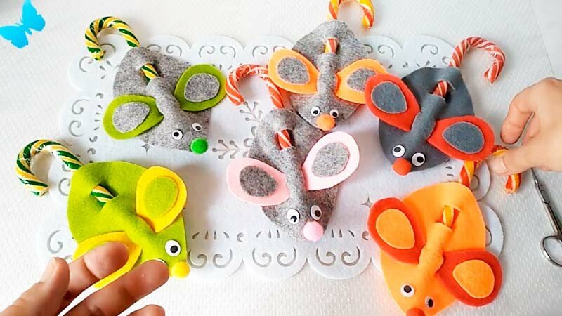 Мишка з фетру своїми руками з викрійками — символ 2020 року Мишка з фетру своїми руками з викрійками — символ 2020 року