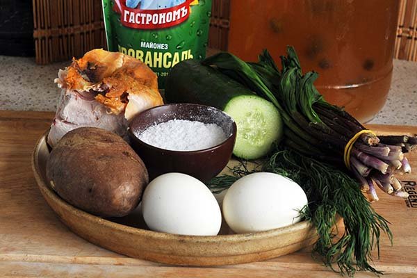 Окрошка по сибірськи. Як приготувати окрошку? Інгредієнти для приготування 2 3 порцій