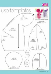 Мишка з фетру своїми руками з викрійками — символ 2020 року Мишка з фетру своїми руками з викрійками — символ 2020 року