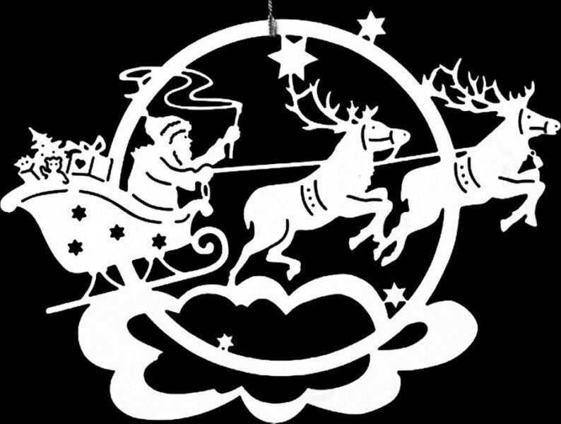 Трафарети на вікна до нового року 2020 для вирізання з паперу