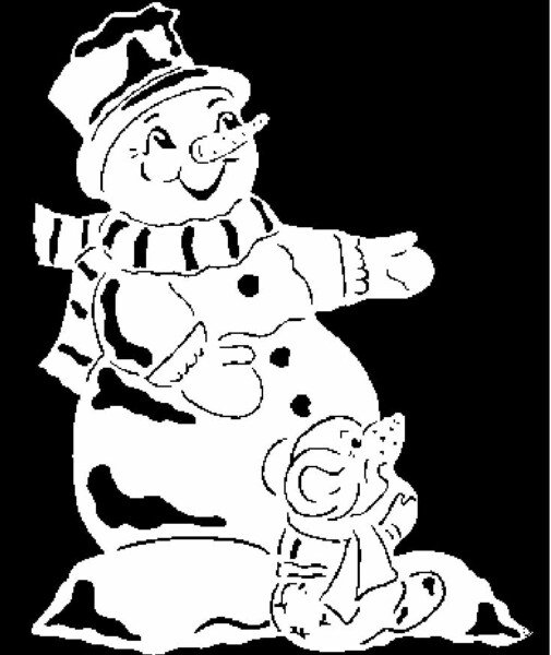 Трафарети на вікна до нового року 2020 для вирізання з паперу