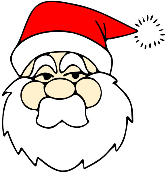 Дід мороз з паперу своїми руками + шаблони і трафарети для вирізання