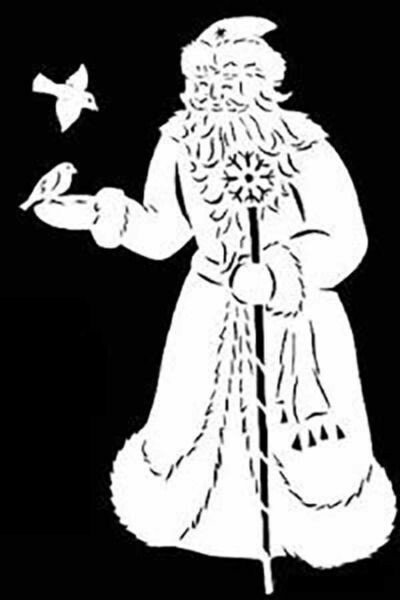 Дід мороз з паперу своїми руками + шаблони і трафарети для вирізання Дід мороз з паперу своїми руками + шаблони і трафарети для вирізання