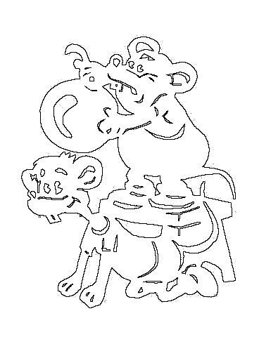 Трафарети на вікна до нового року 2020 для вирізання з паперу