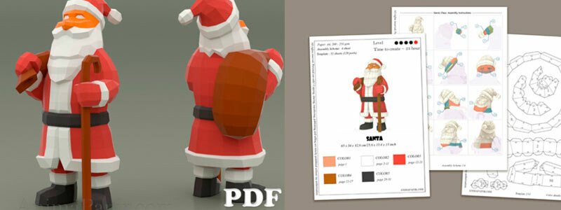 Дід мороз з паперу своїми руками + шаблони і трафарети для вирізання Дід мороз з паперу своїми руками + шаблони і трафарети для вирізання