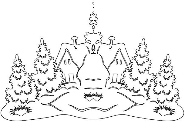 Трафарети на вікна до нового року 2020 для вирізання з паперу