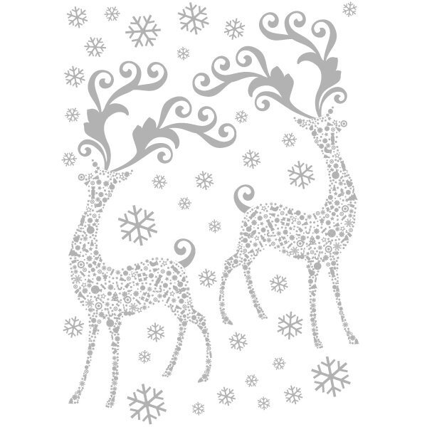 Трафарети на вікна до нового року 2020 для вирізання з паперу