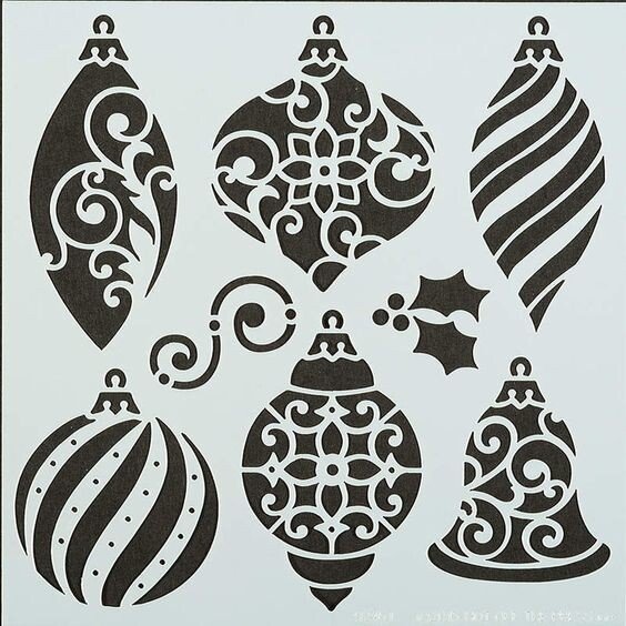 Трафарети на вікна до нового року 2020 для вирізання з паперу