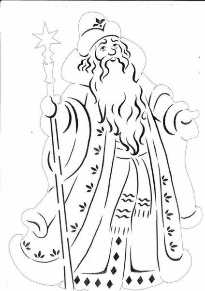 Трафарети на вікна до нового року 2020 для вирізання з паперу