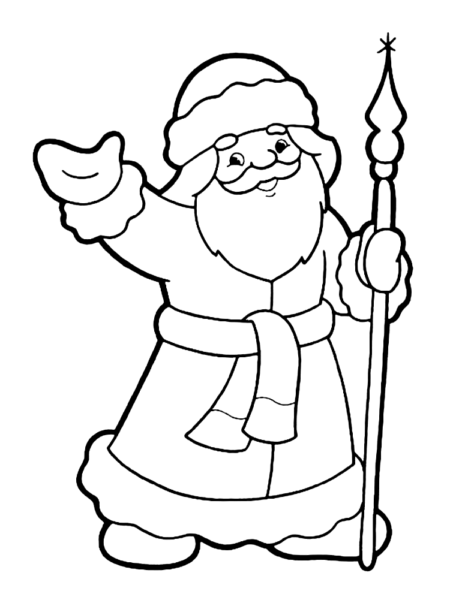 Дід мороз з паперу своїми руками + шаблони і трафарети для вирізання Дід мороз з паперу своїми руками + шаблони і трафарети для вирізання