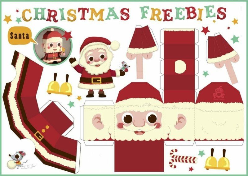 Дід мороз з паперу своїми руками + шаблони і трафарети для вирізання Дід мороз з паперу своїми руками + шаблони і трафарети для вирізання