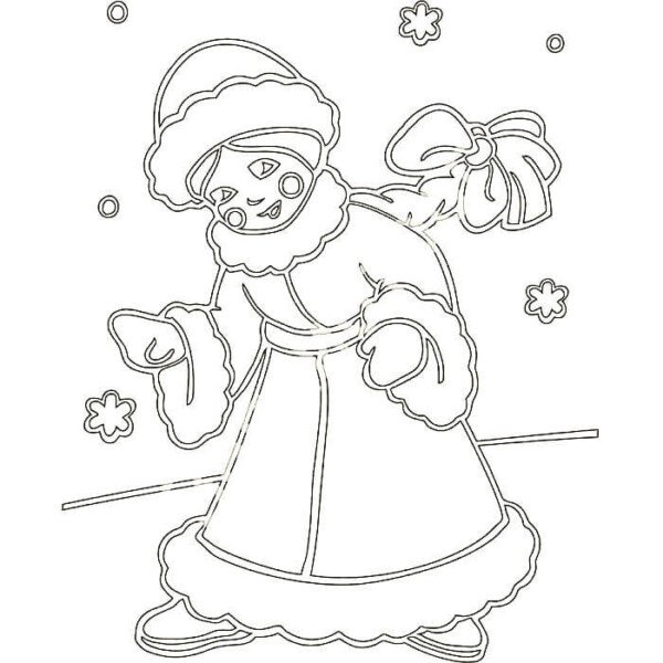 Трафарети на вікна до нового року 2020 для вирізання з паперу