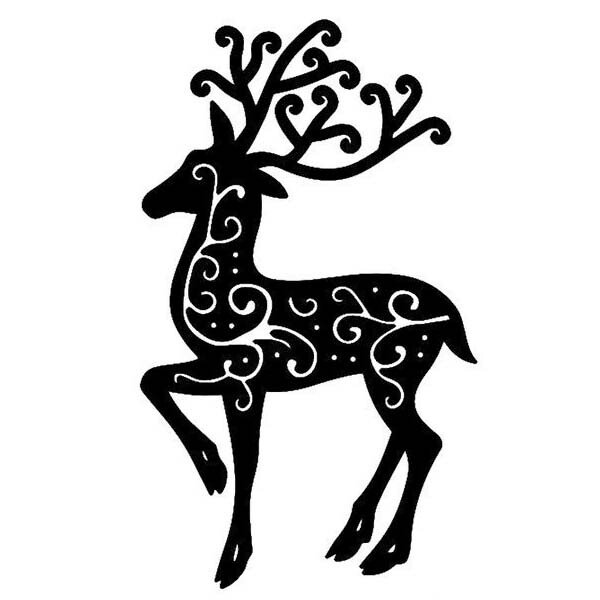 Трафарети на вікна до нового року 2020 для вирізання з паперу