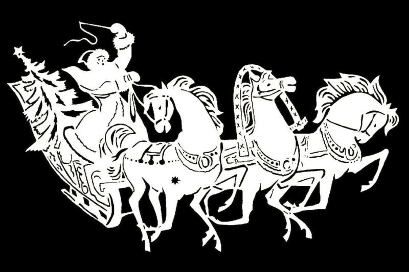 Дід мороз з паперу своїми руками + шаблони і трафарети для вирізання Дід мороз з паперу своїми руками + шаблони і трафарети для вирізання