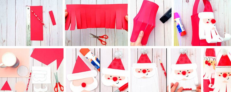 Дід мороз з паперу своїми руками + шаблони і трафарети для вирізання Дід мороз з паперу своїми руками + шаблони і трафарети для вирізання