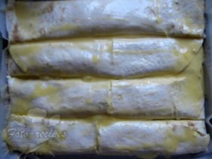 Лінива баніца з лаваша з сиром в духовці   покроковий рецепт фото