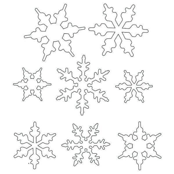 Трафарети на вікна до нового року 2020 для вирізання з паперу