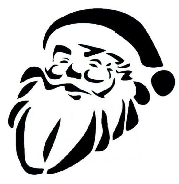 Дід мороз з паперу своїми руками + шаблони і трафарети для вирізання Дід мороз з паперу своїми руками + шаблони і трафарети для вирізання