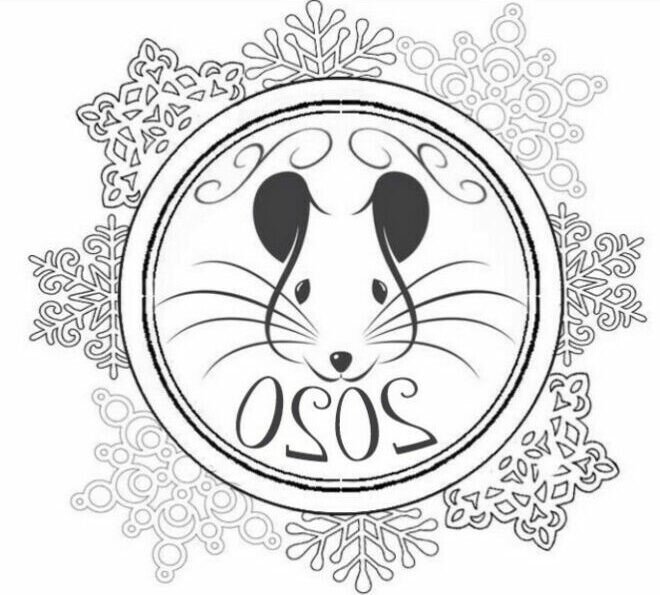 Трафарети на вікна до нового року 2020 для вирізання з паперу