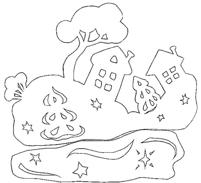 Трафарети на вікна до нового року 2020 для вирізання з паперу