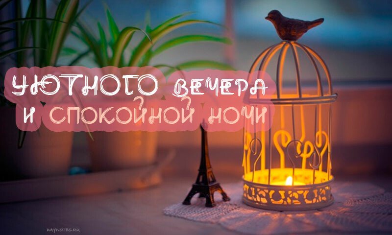 Картинки доброго вечора і настрою — прикольні листівки з написами