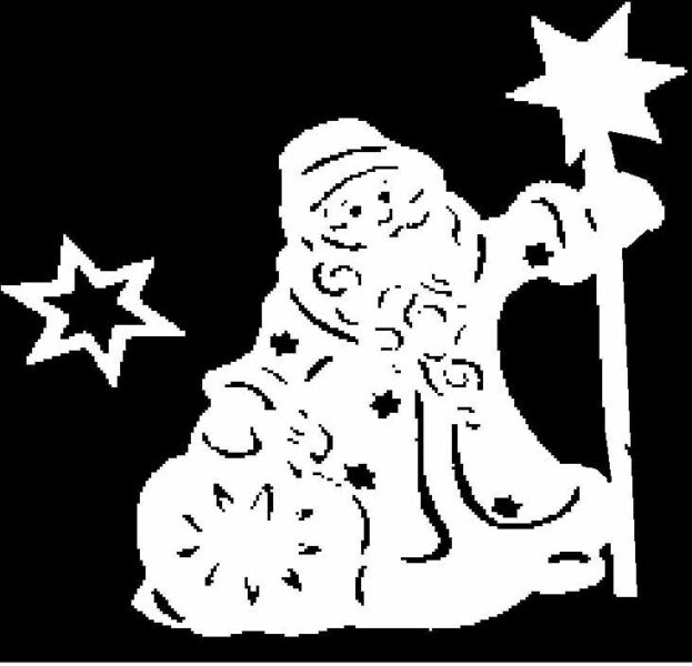 Дід мороз з паперу своїми руками + шаблони і трафарети для вирізання Дід мороз з паперу своїми руками + шаблони і трафарети для вирізання