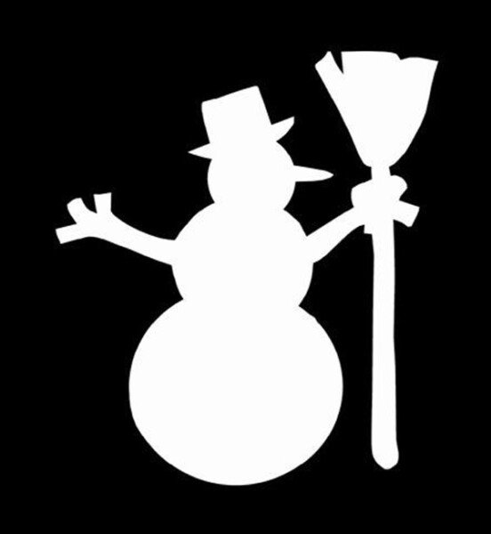 Трафарети на вікна до нового року 2020 для вирізання з паперу