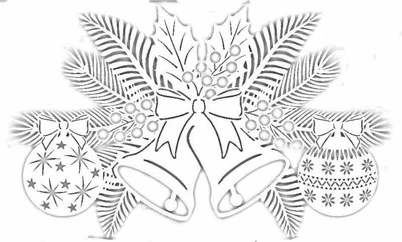 Трафарети на вікна до нового року 2020 для вирізання з паперу