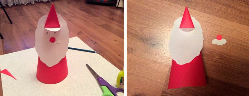 Дід мороз з паперу своїми руками + шаблони і трафарети для вирізання Дід мороз з паперу своїми руками + шаблони і трафарети для вирізання