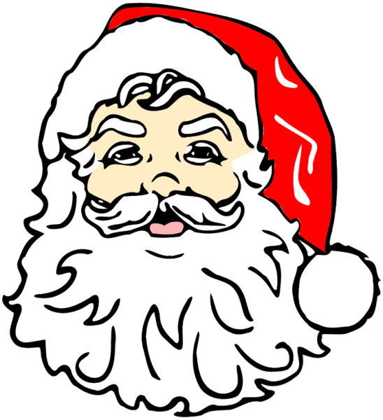 Дід мороз з паперу своїми руками + шаблони і трафарети для вирізання