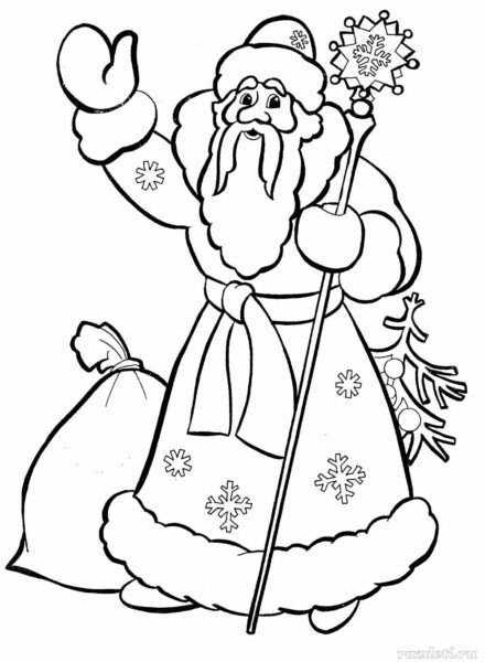 Дід мороз з паперу своїми руками + шаблони і трафарети для вирізання Дід мороз з паперу своїми руками + шаблони і трафарети для вирізання