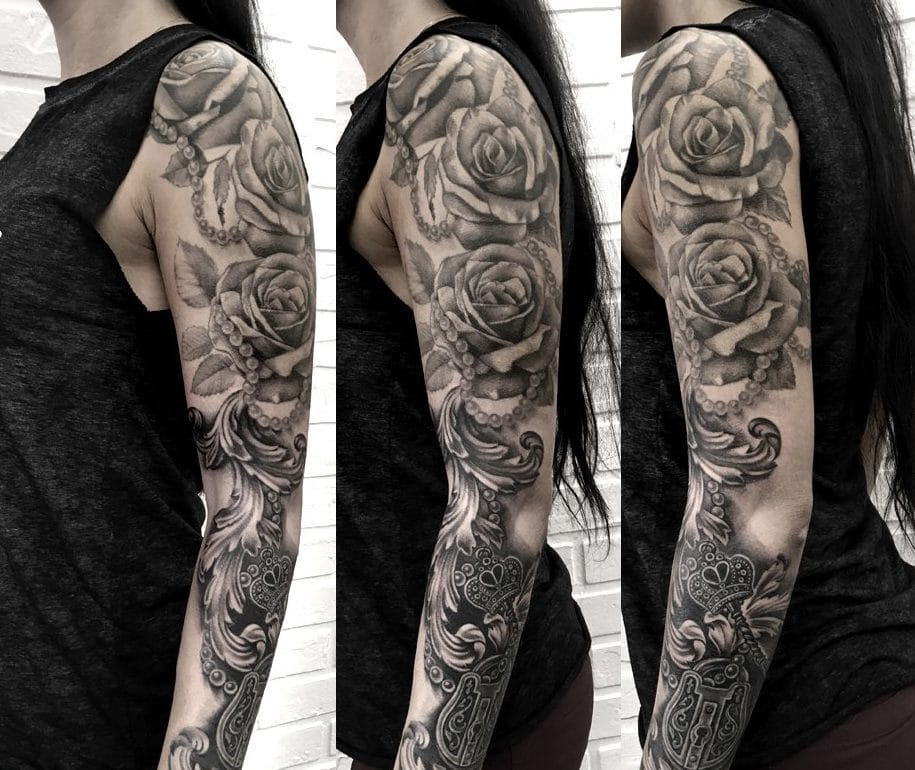 Жіночі тату в чорно білому варіанті кращі ідеї! (68 фото) Жіночі тату в чорно білому варіанті кращі ідеї! (68 фото)