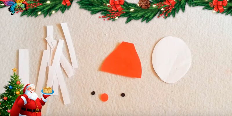 Дід мороз з паперу своїми руками + шаблони і трафарети для вирізання Дід мороз з паперу своїми руками + шаблони і трафарети для вирізання