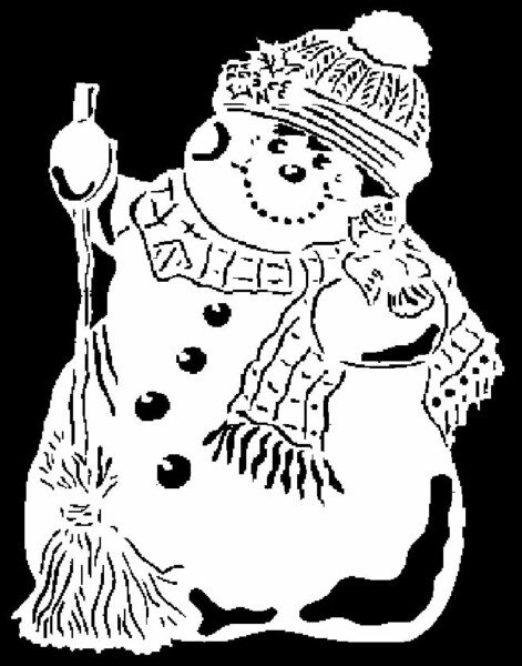 Трафарети на вікна до нового року 2020 для вирізання з паперу