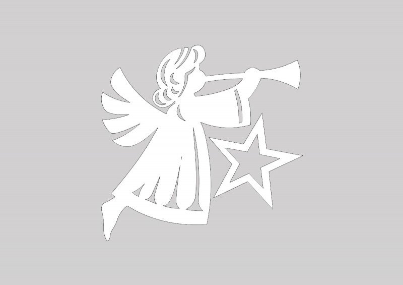 Трафарети на вікна до нового року 2020 для вирізання з паперу