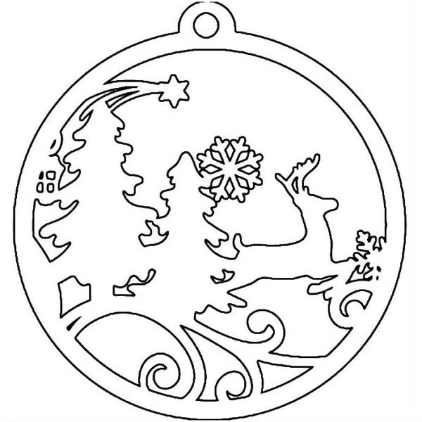 Трафарети на вікна до нового року 2020 для вирізання з паперу