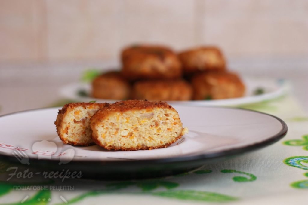 Курячі котлети з гарбузом рецепт з фото