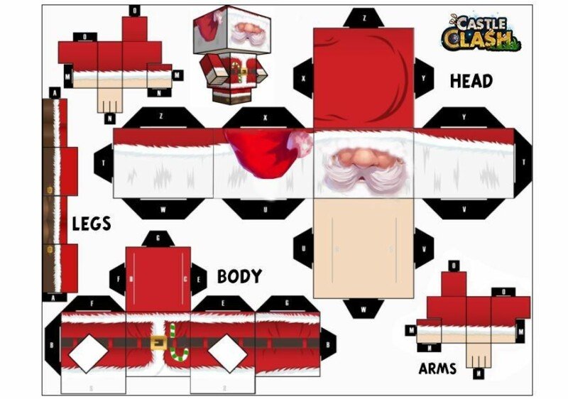 Дід мороз з паперу своїми руками + шаблони і трафарети для вирізання Дід мороз з паперу своїми руками + шаблони і трафарети для вирізання