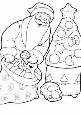 Дід мороз з паперу своїми руками + шаблони і трафарети для вирізання