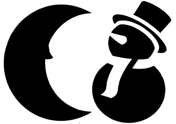 Трафарети на вікна до нового року 2020 для вирізання з паперу