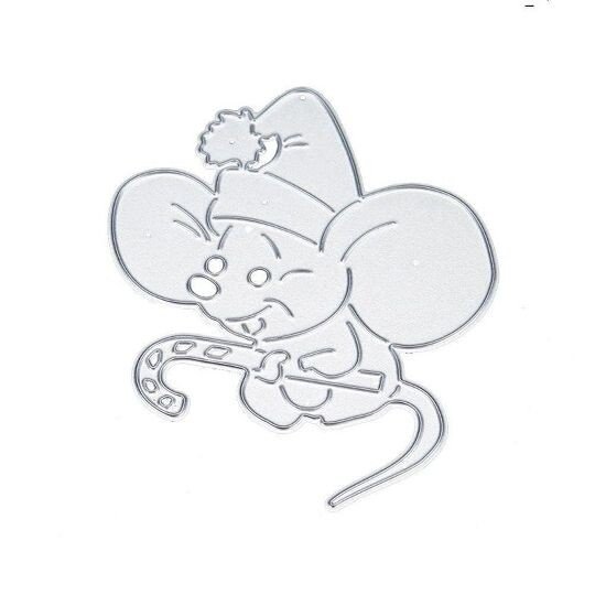 Трафарети миші (щура) для вирізання на новий рік 2020