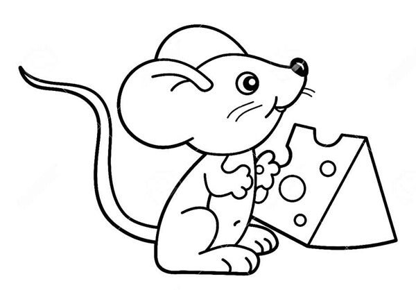 Трафарети миші (щура) для вирізання на новий рік 2020