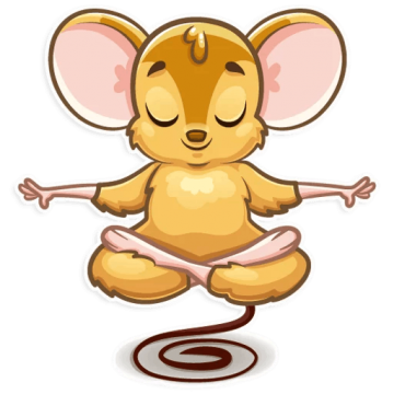 Трафарети миші (щура) для вирізання на новий рік 2020