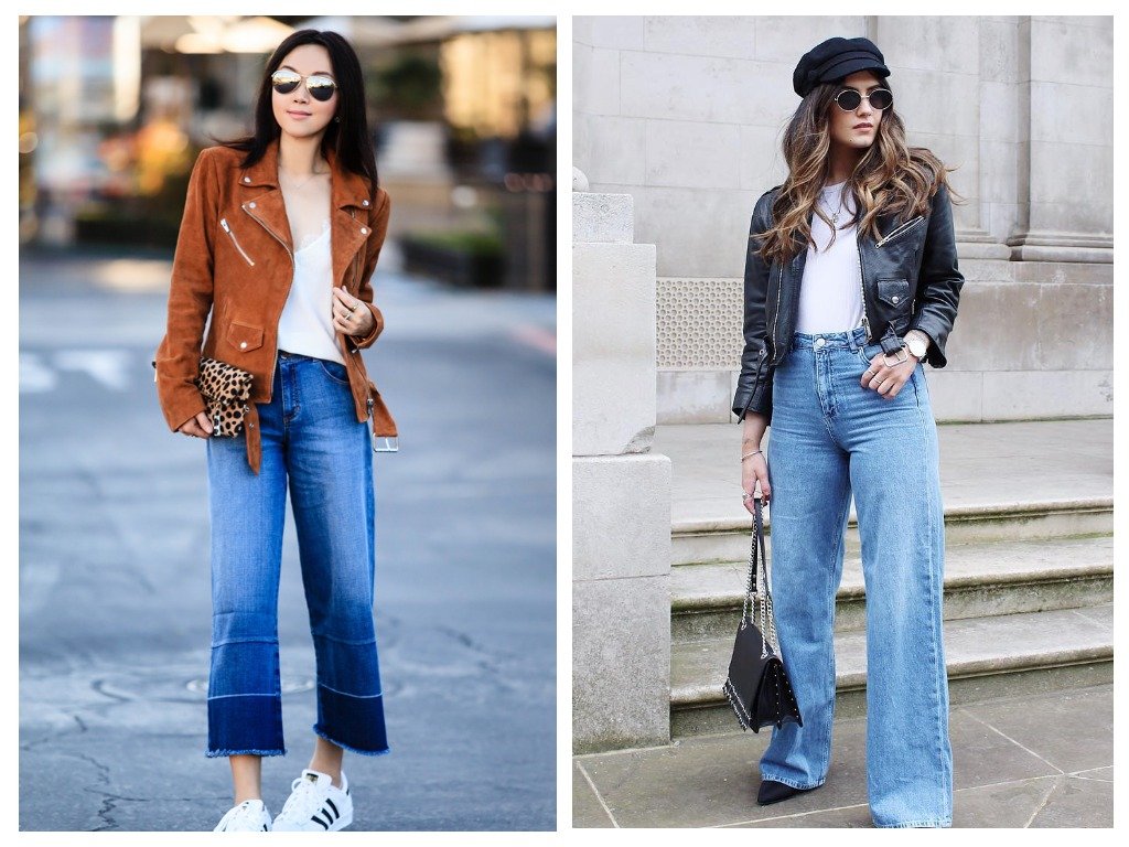 З чим носити джинси кльош (48 фото)